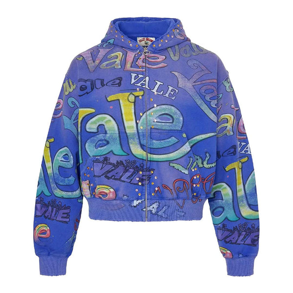 Vale Forever Iceberg Zip Up Hoodie Blue by Vale Forever - NWAHYPE No.1 for streetwear Hoodies in USA