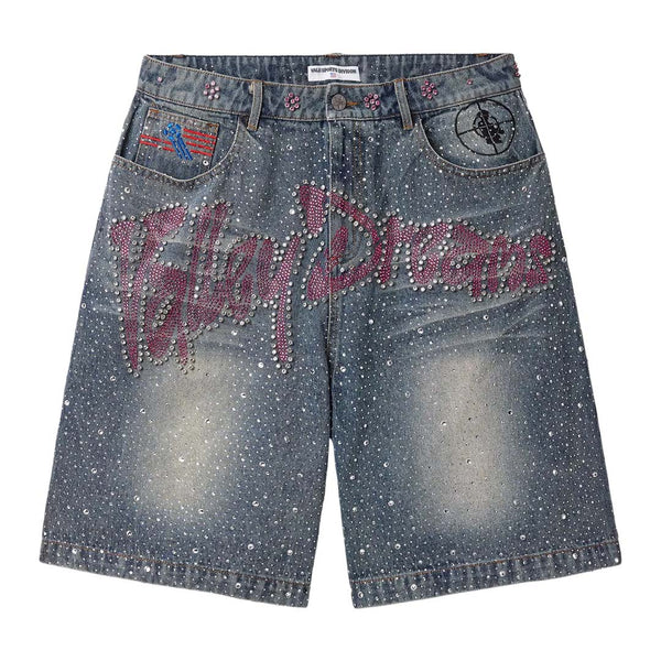 Vale Forever Iced Out Dreams Shorts 'Mid Blue' by Vale Forever - NWAHype No.1 for streetwear Shorts in USA