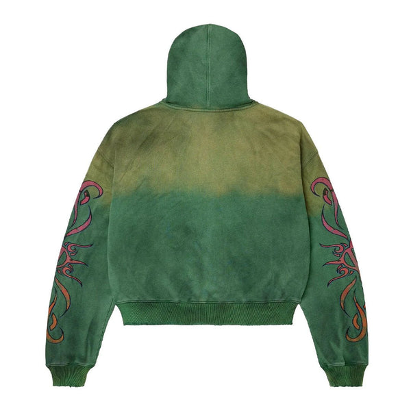 Vale Forever Inferno Zip Up Hoodie 'Green' by Vale Forever - NWAHype 1 for streetwear Hoodies in USA