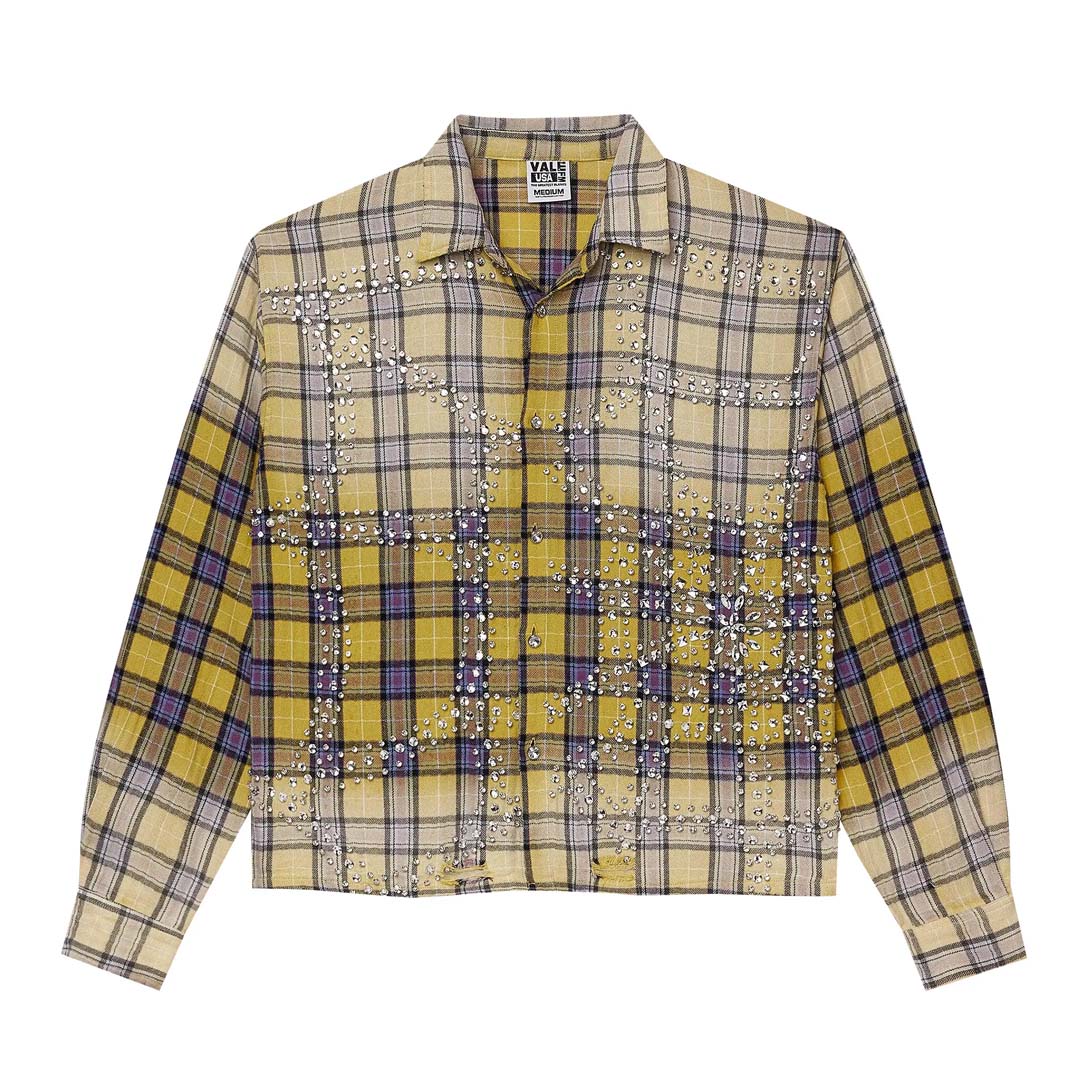 Vale Forever Lemonhead Flannel 'Yellow/Blue' by Vale Forever - NWAHype No.1 for streetwear T-Shirts in USA
