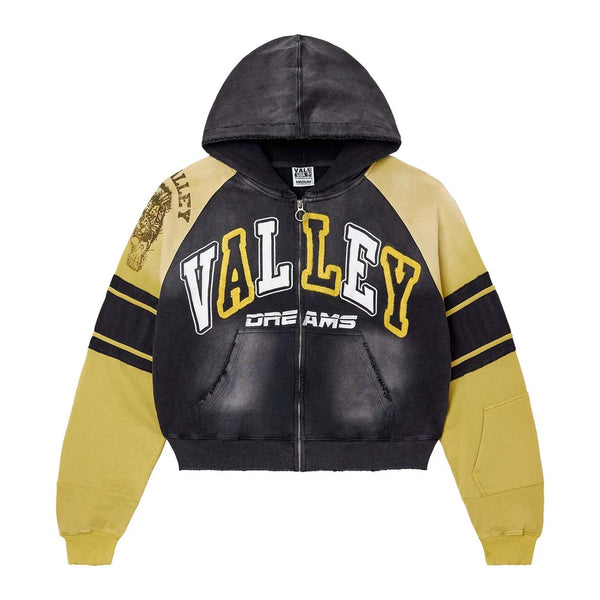 Vale Forever Lethal Zip Up Hoodie 'Black/Yellow' – NWAHYPE