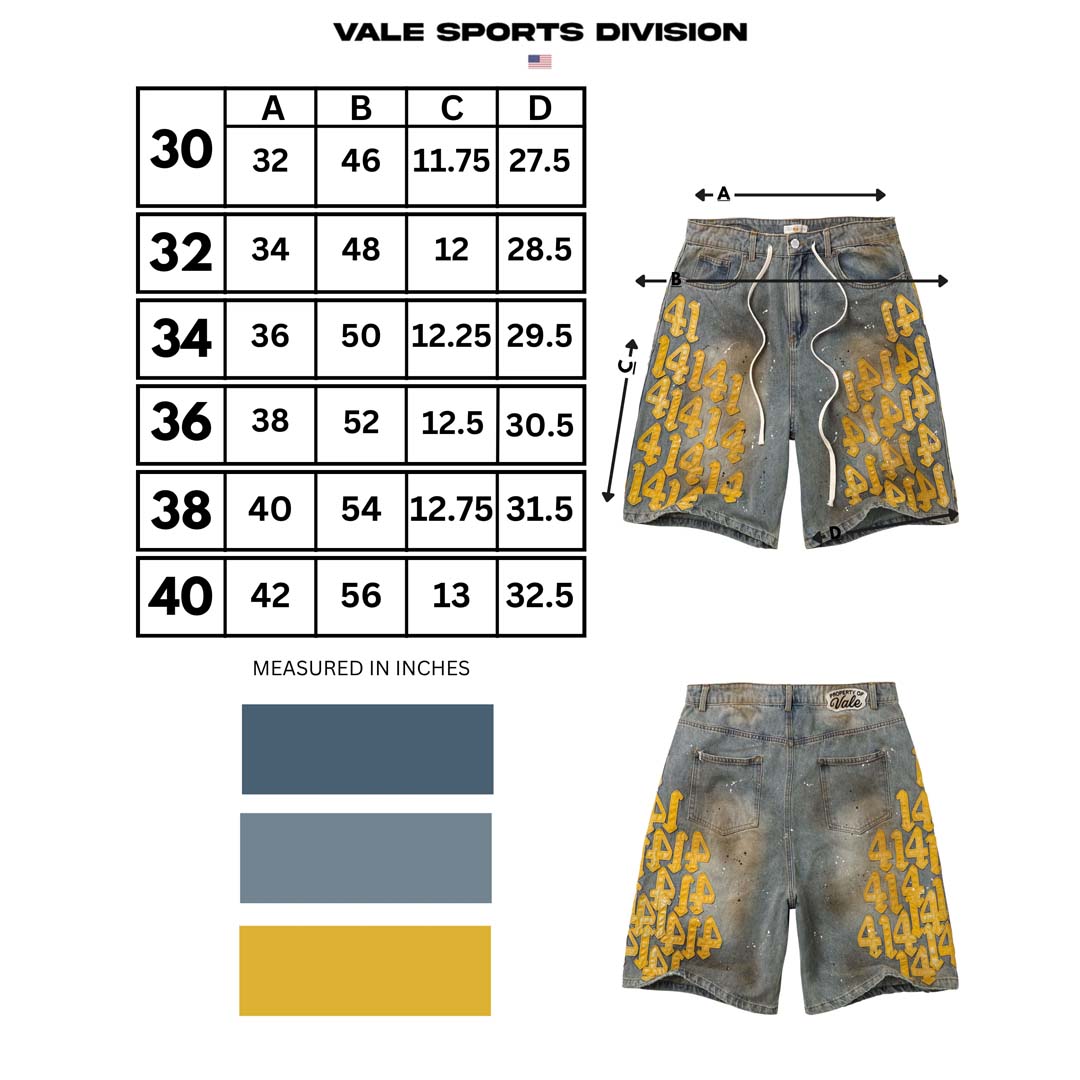 Vale Forever Lucky Charm Jorts Washed Yellow Denim Shorts by Vale Forever - NWAHYPE No.1 for streetwear Shorts in USA