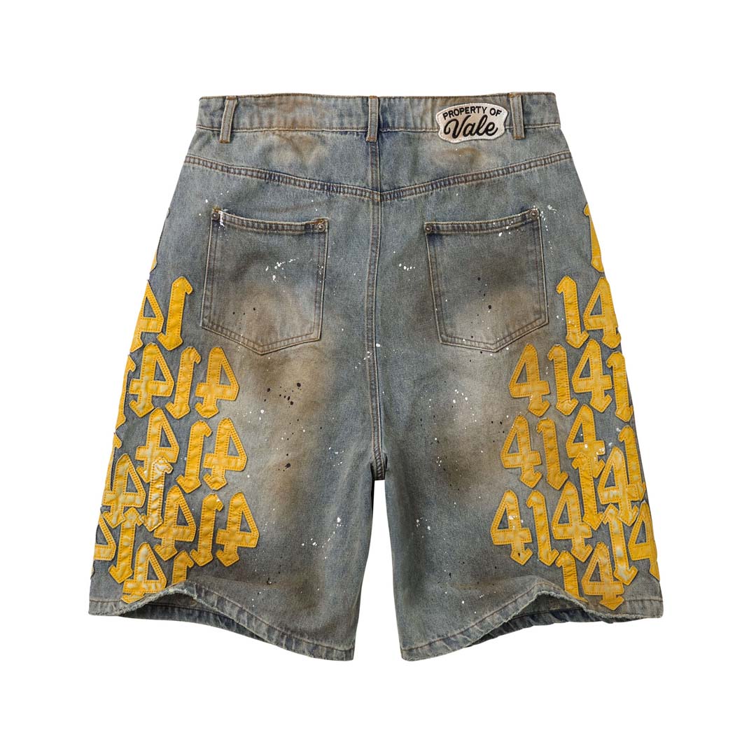 Vale Forever Lucky Charm Jorts Washed Yellow Denim Shorts by Vale Forever - NWAHYPE No.1 for streetwear Shorts in USA