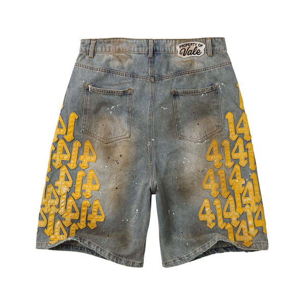 Vale Forever Lucky Charm Jorts Washed Yellow Denim Shorts by Vale Forever - NWAHYPE No.1 for streetwear Shorts in USA