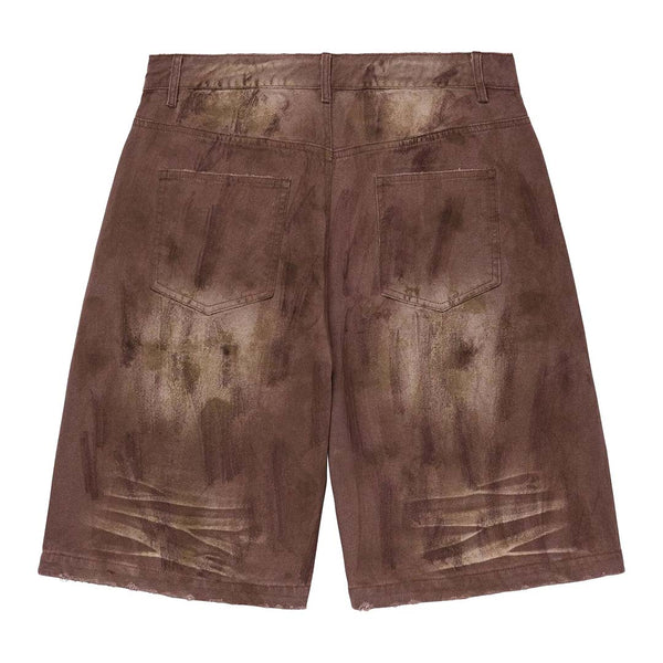 Vale Forever M&M Denim Shorts 'Dirt Brown' by Vale Forever - NWAHype 1 for streetwear Shorts in USA