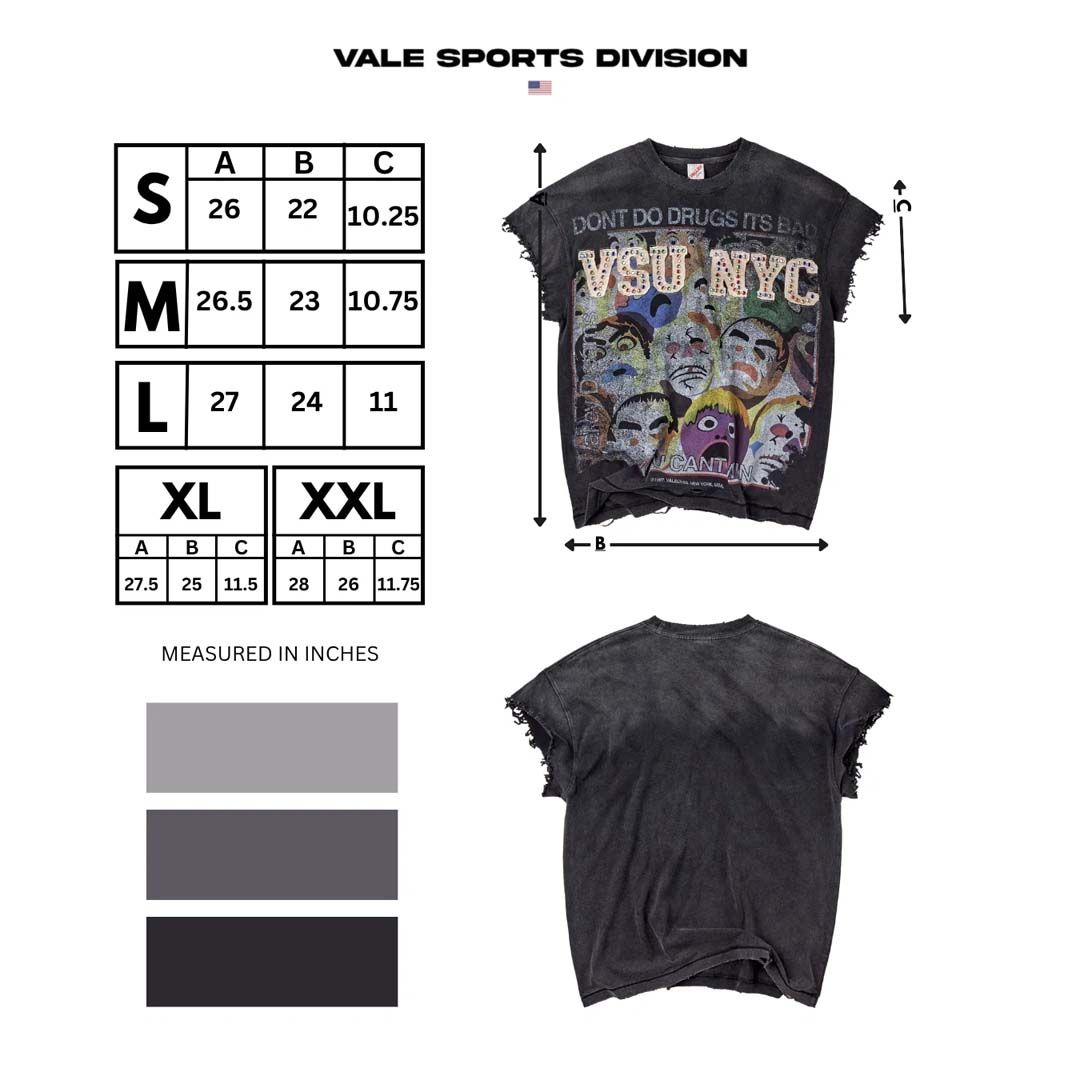 Vale Forever No Drugs Tank Tee Black by Vale Forever - NWAHYPE No.1 for streetwear T-Shirts in USA