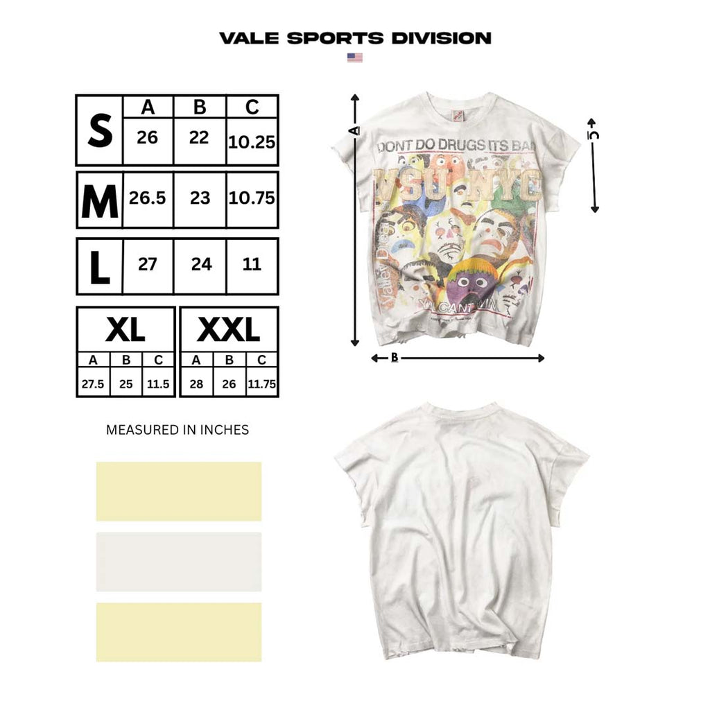 Vale Forever No Drugs Tank Tee White by Vale Forever - NWAHYPE No.1 for streetwear T-Shirts in USA