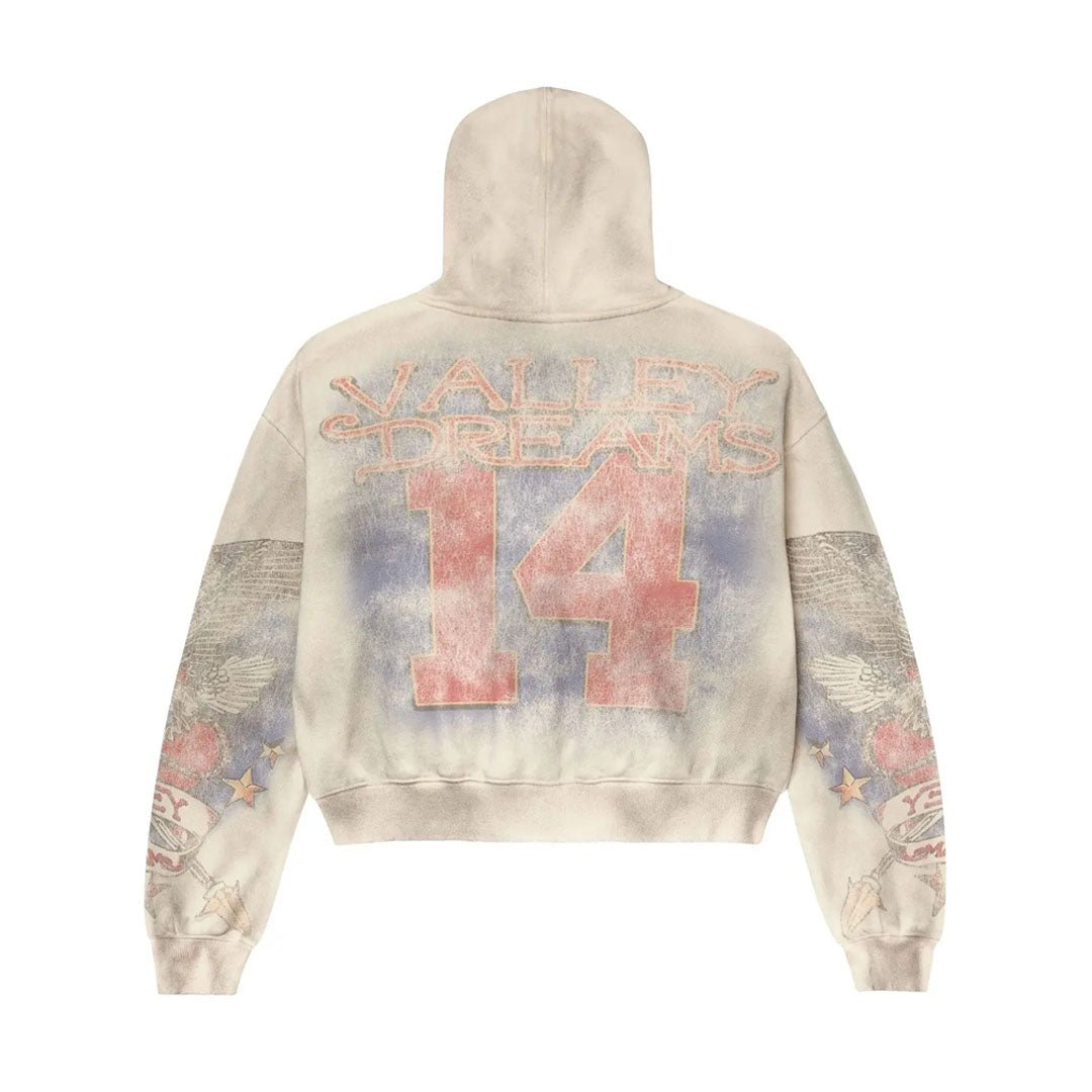 Vale Forever Nostalgia Distressed Zip Up Hoodie – NWAHYPE