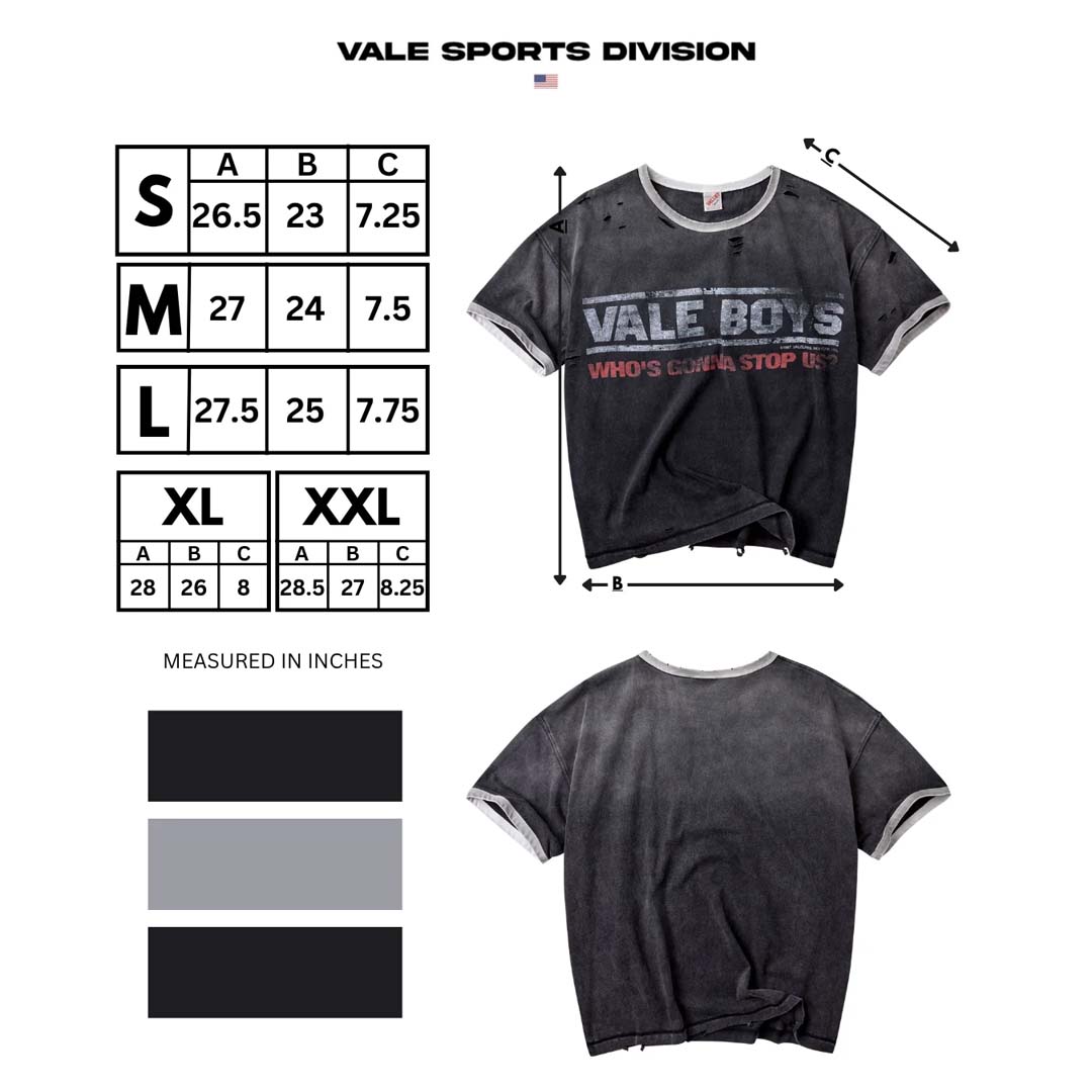 Vale Forever Oreo Ringer Tee Faded Black Grey by Vale Forever - NWAHYPE No.1 for streetwear T-Shirts in USA