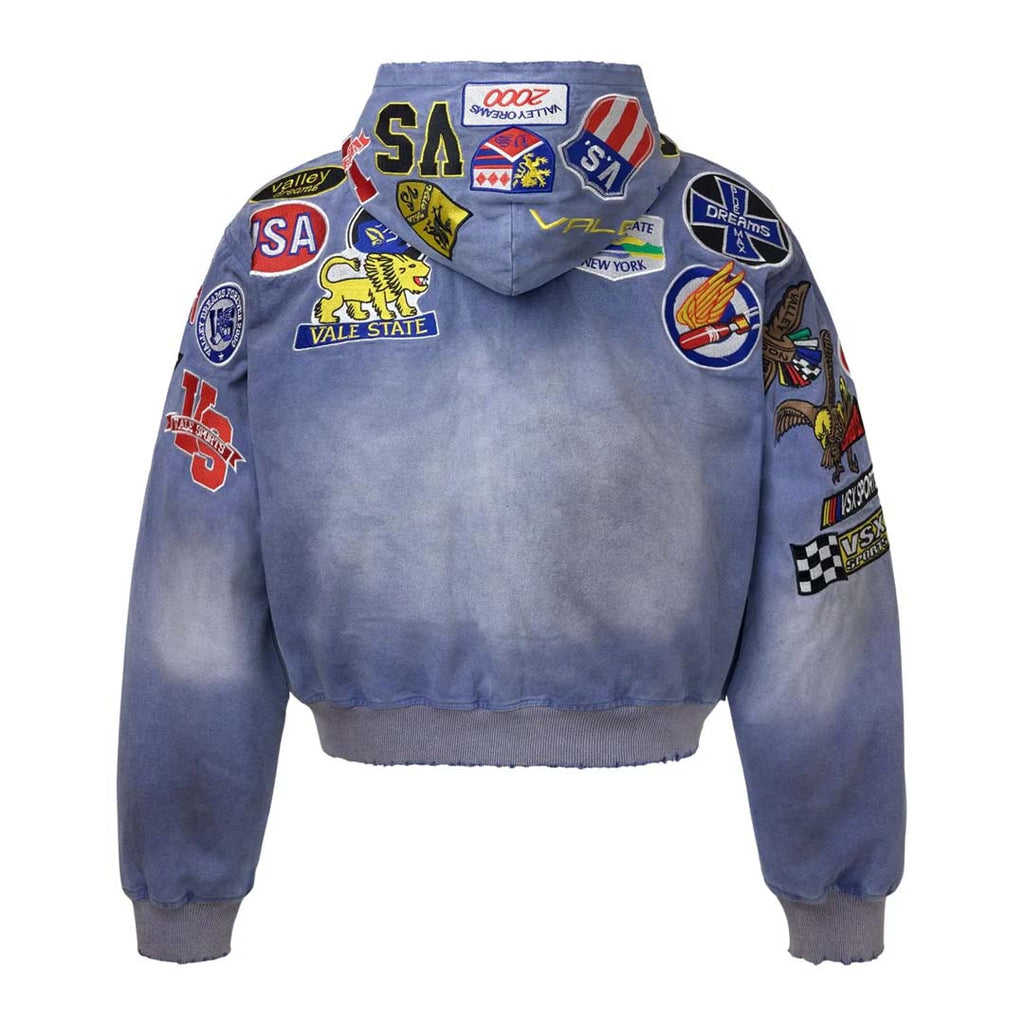 Vale Forever Passport Denim Zip Up Hoodie by Vale Forever - NWAHYPE No.1 for streetwear Hoodies in USA