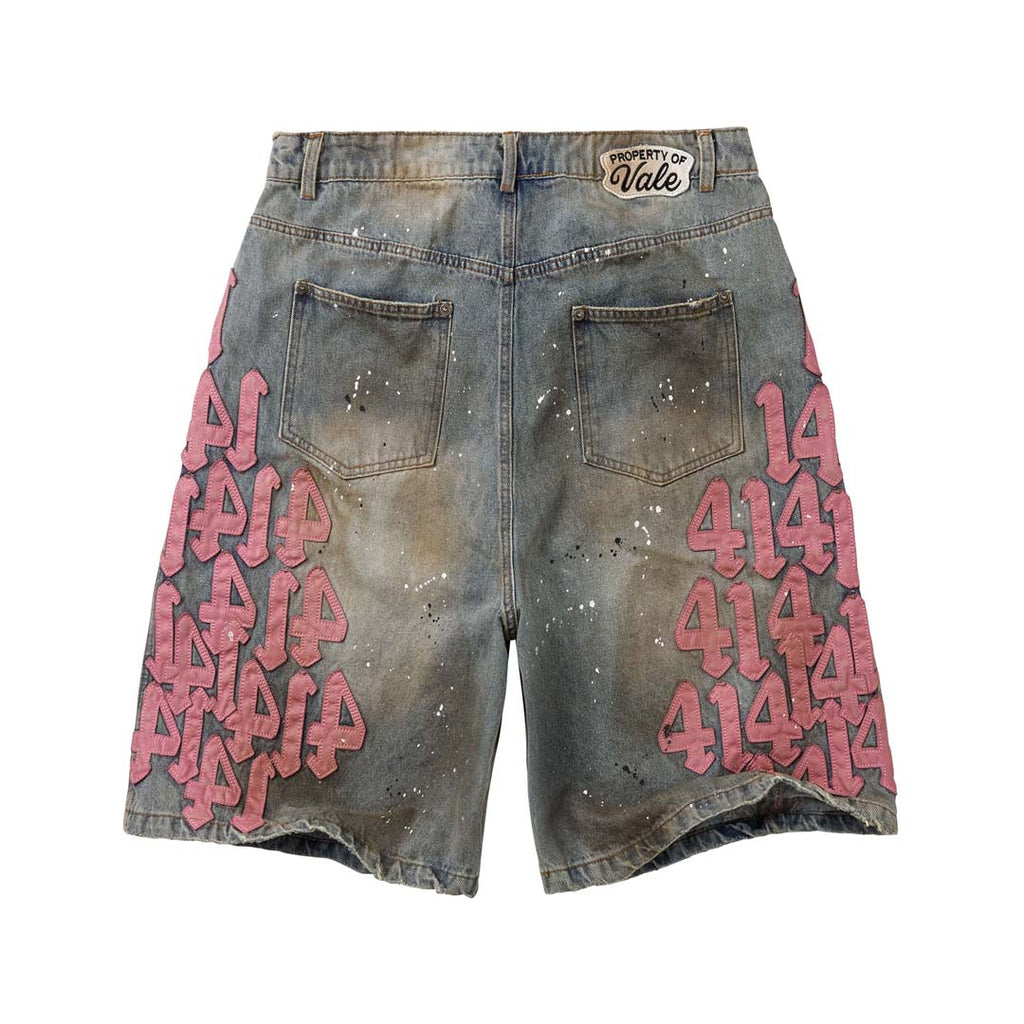 Vale Forever Pink Charm Jorts Washed Pink Denim Shorts by Vale Forever - NWAHYPE No.1 for streetwear Shorts in USA