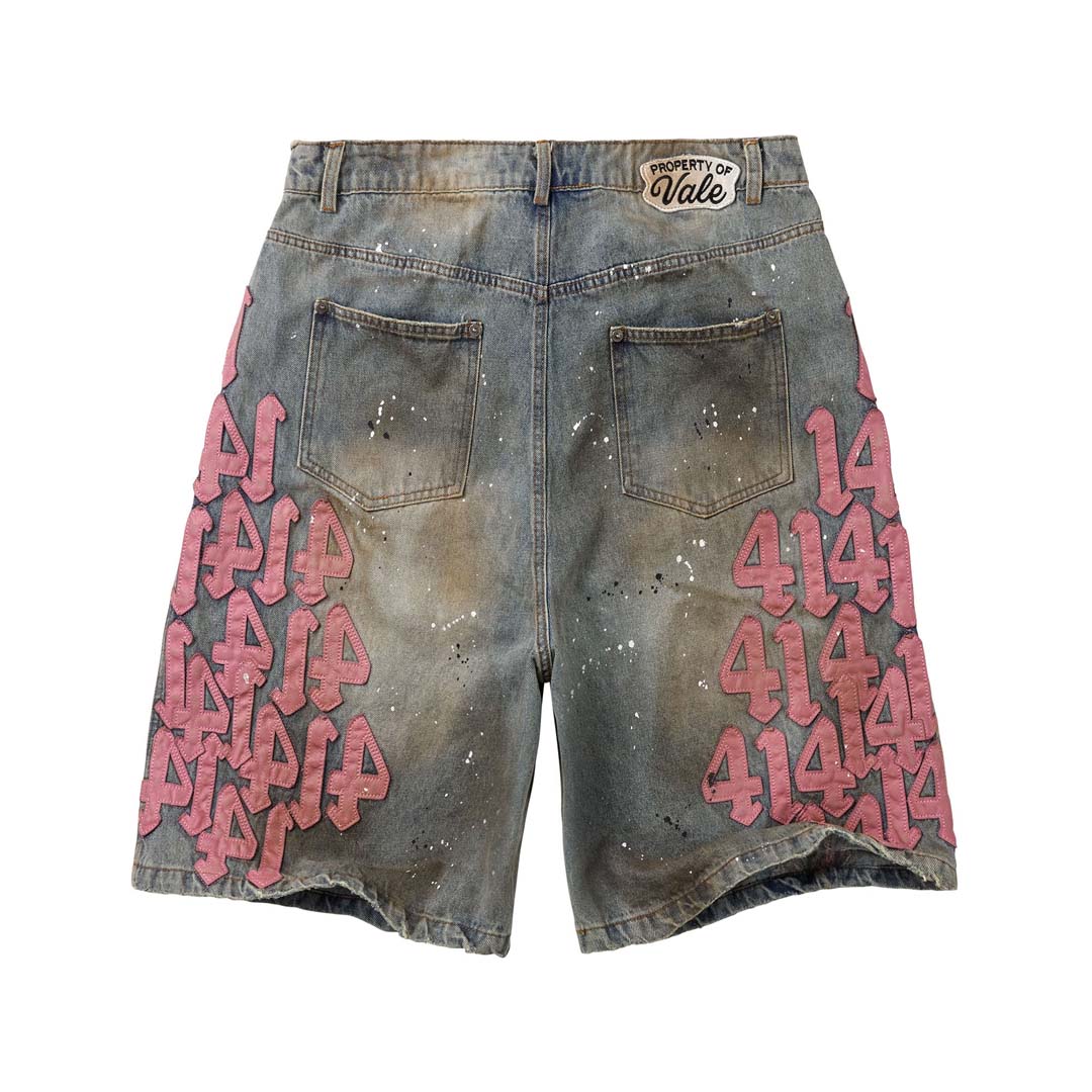 Vale Forever Pink Charm Jorts Washed Pink Denim Shorts by Vale Forever - NWAHYPE No.1 for streetwear Shorts in USA