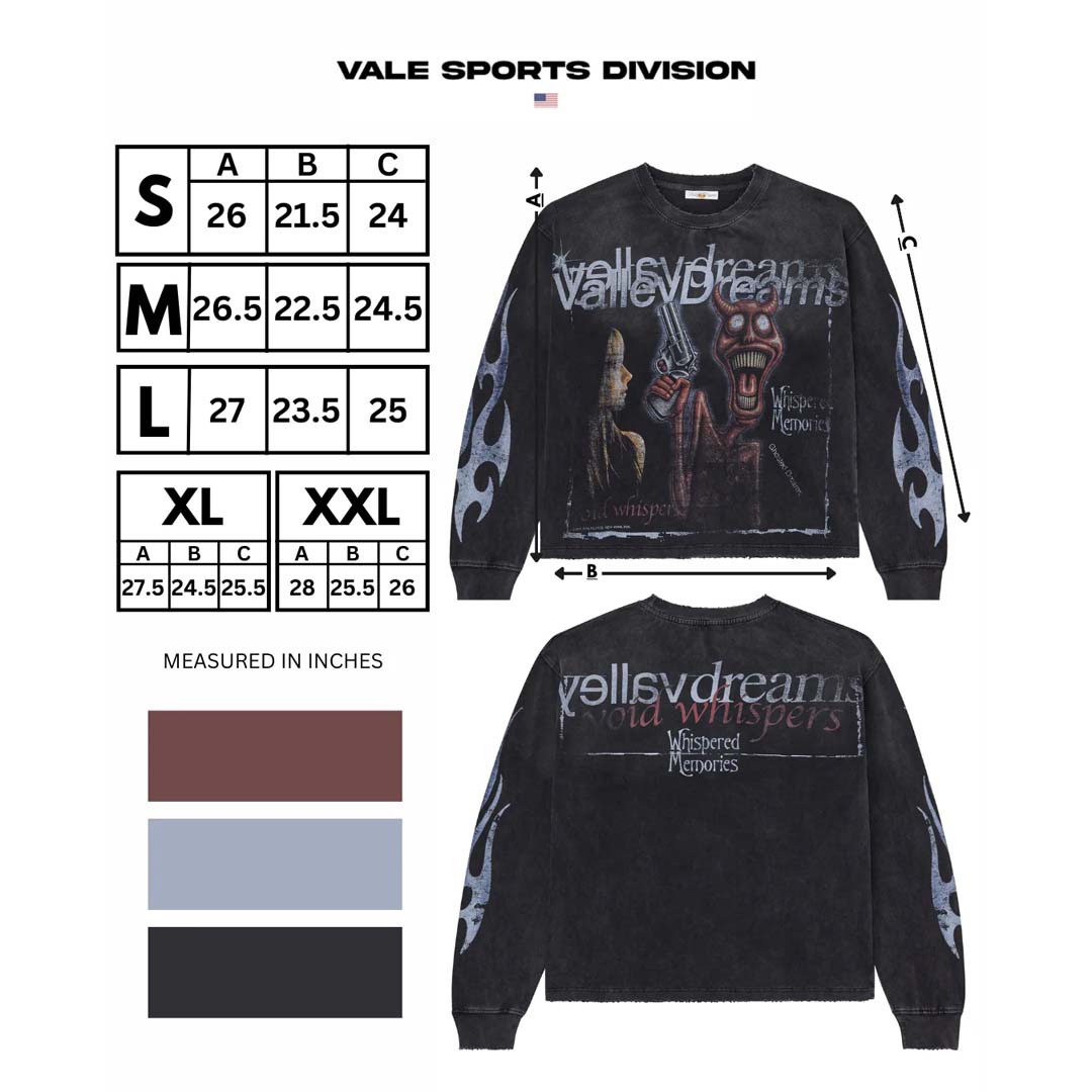 Vale Forever Psychopath Long Sleeve Black Tee by Vale Forever - NWAHYPE No.1 for streetwear T-Shirts in USA