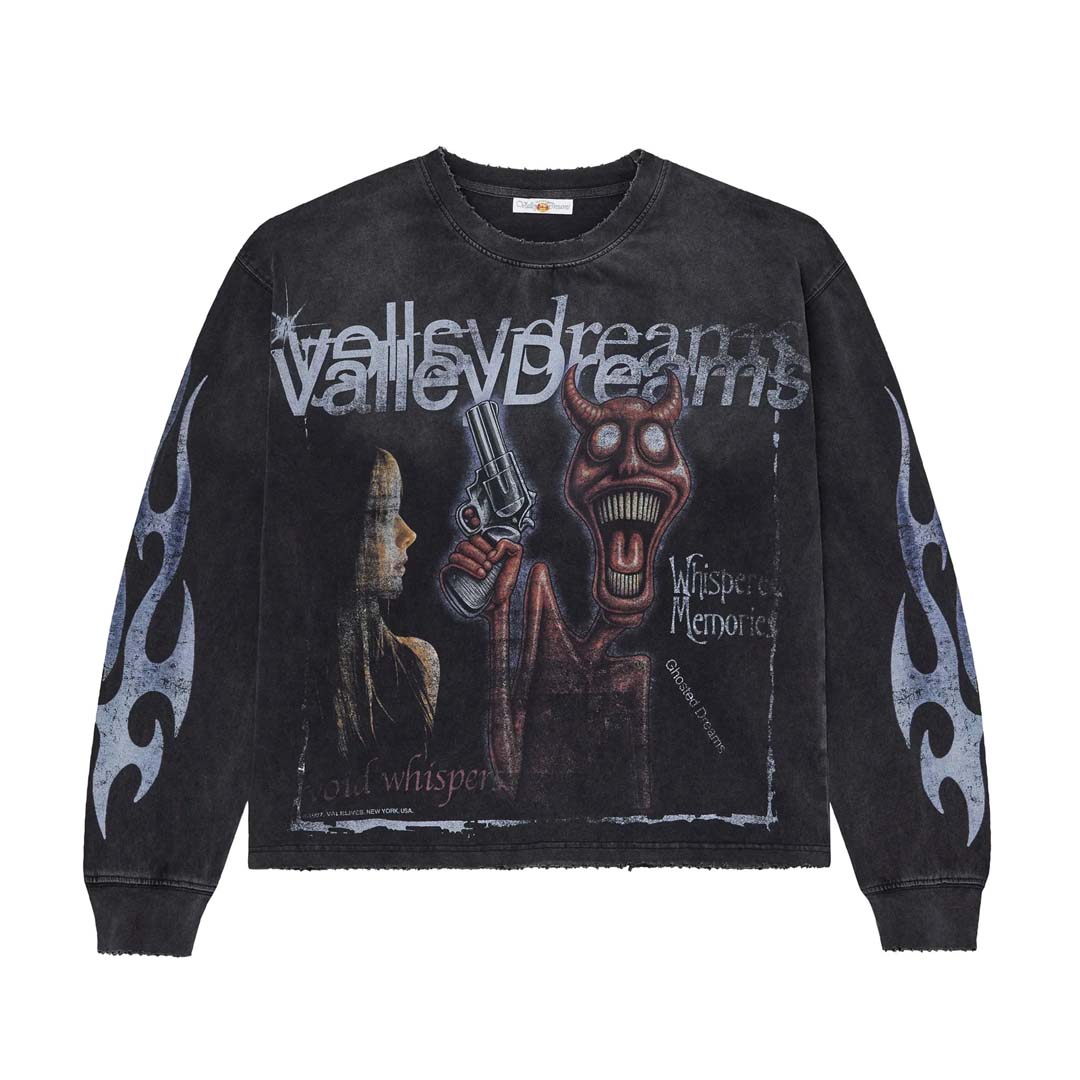 Vale Forever Psychopath Long Sleeve Black Tee by Vale Forever - NWAHYPE No.1 for streetwear T-Shirts in USA
