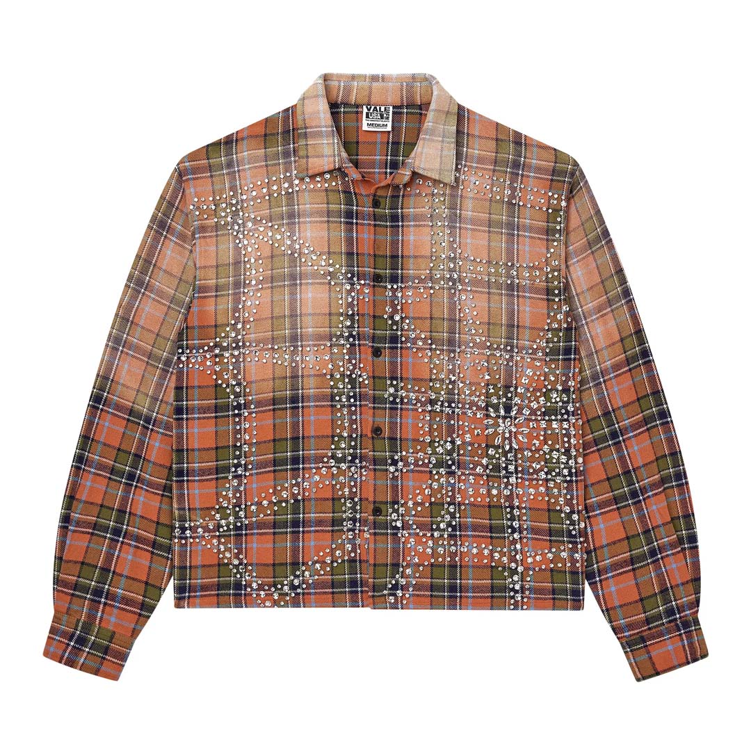 Vale Forever Pumpkin Patch Flannel 'Orange/Green' by Vale Forever - NWAHype No.1 for streetwear T-Shirts in USA