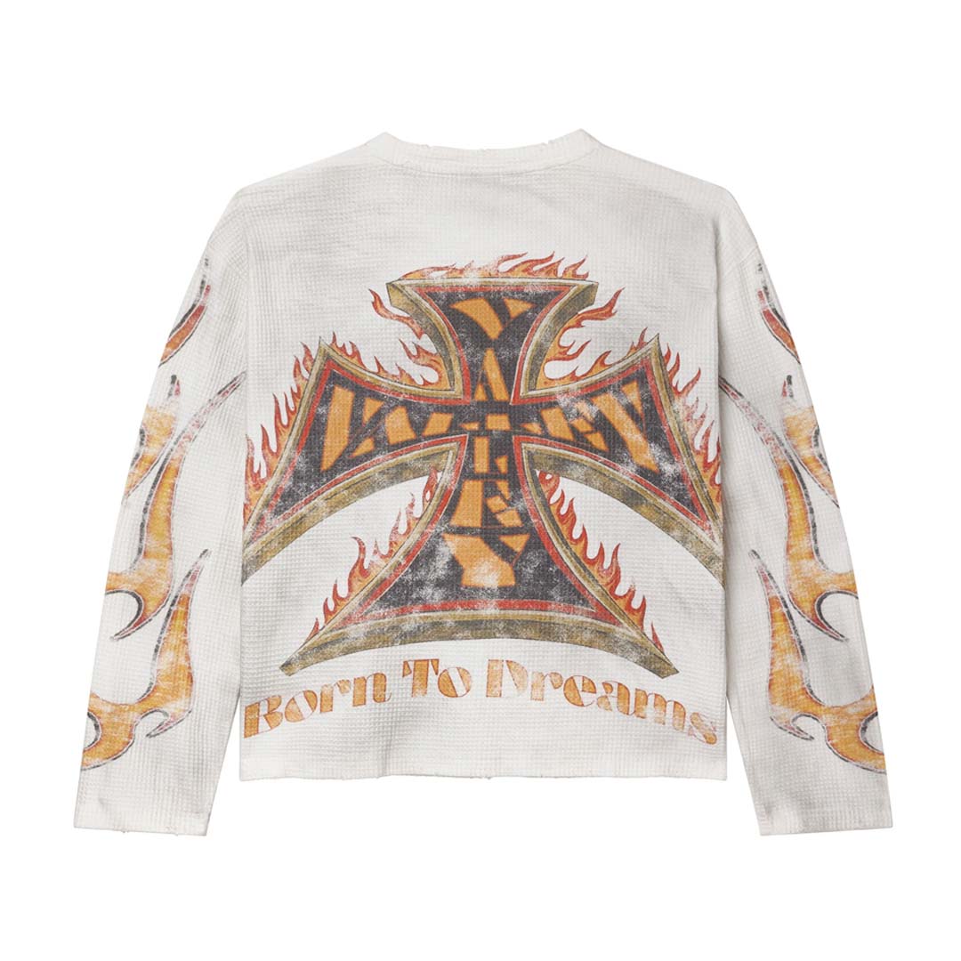 め組の人　vale forever ネルシャツ Vale Forever Reborn Thermal Long Sleeve White – NWAHYPE