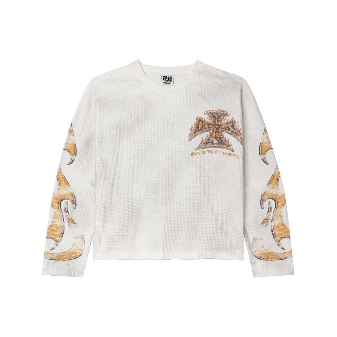 Vale Forever Reborn Thermal Long Sleeve White by Vale Forever - NWAHype 1 for streetwear T-Shirts in USA