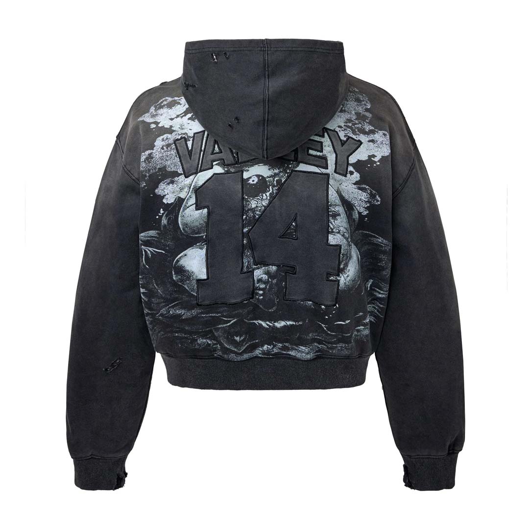 Vale Forever Religion 14 Pullover Hoodie Faded Black by Vale Forever - NWAHYPE No.1 for streetwear Hoodies in USA