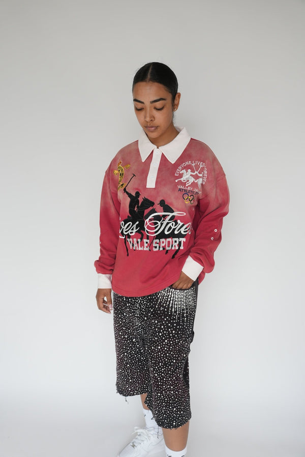 Vale Forever Rockefeller Long Sleeve Rugby Red by Vale Forever - NWAHYPE No.1 for streetwear T-Shirts in USA
