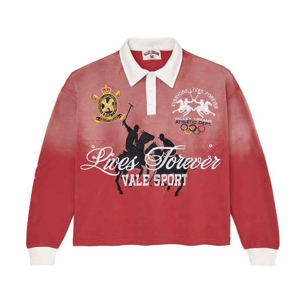 Vale Forever Rockefeller Long Sleeve Rugby Red by Vale Forever - NWAHYPE No.1 for streetwear T-Shirts in USA