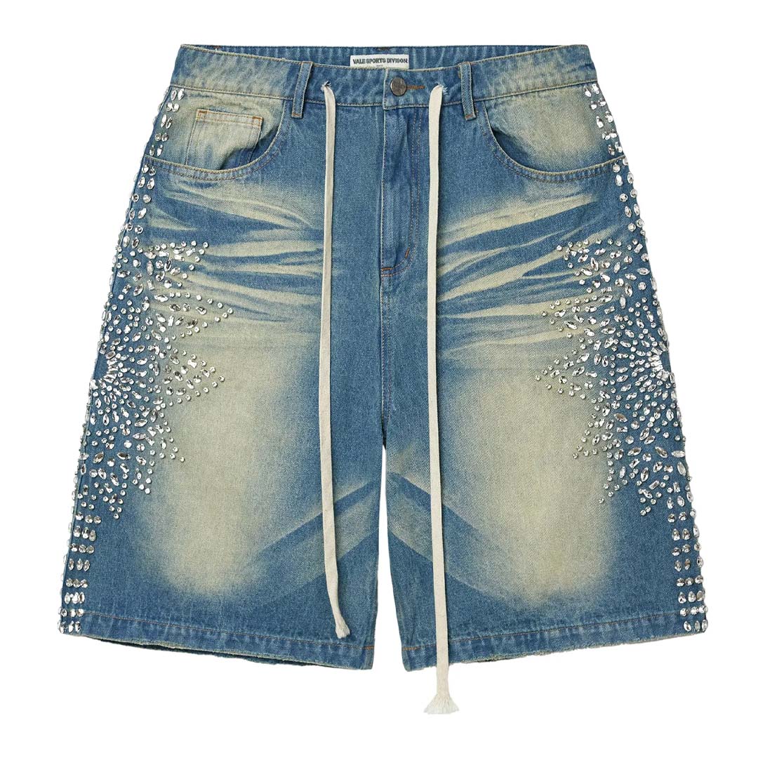 Vale Forever Siren Jean Shorts Blue Wash by Vale Forever - NWAHype 1 for streetwear Shorts in USA
