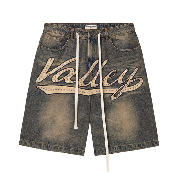 Vale Forever Skittles Jean Shorts 'Mid Blue' by Vale Forever - NWAHype 1 for streetwear Shorts in USA