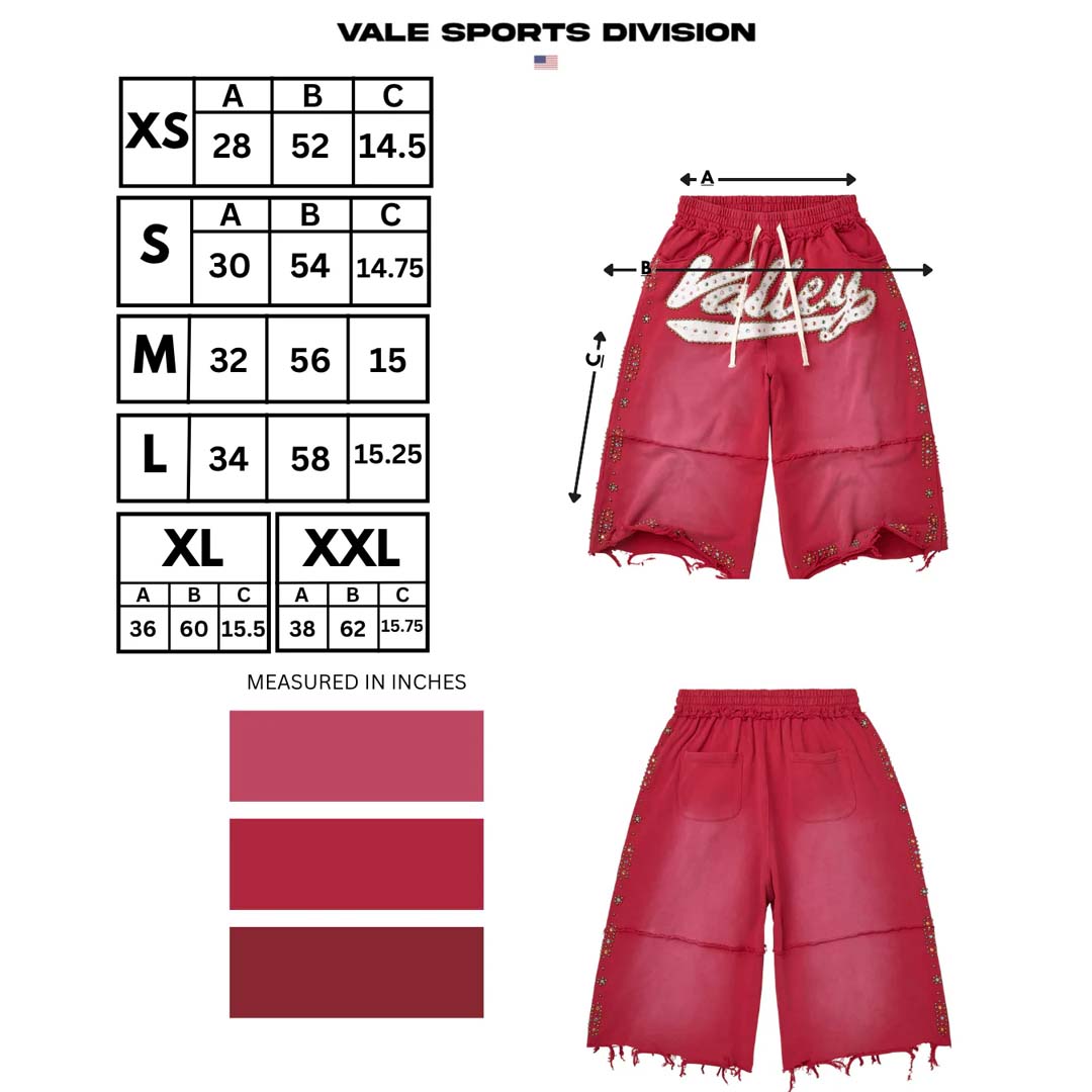 Vale Forever Skittles Sweat Shorts Red by Vale Forever - NWAHYPE No.1 for streetwear Shorts in USA