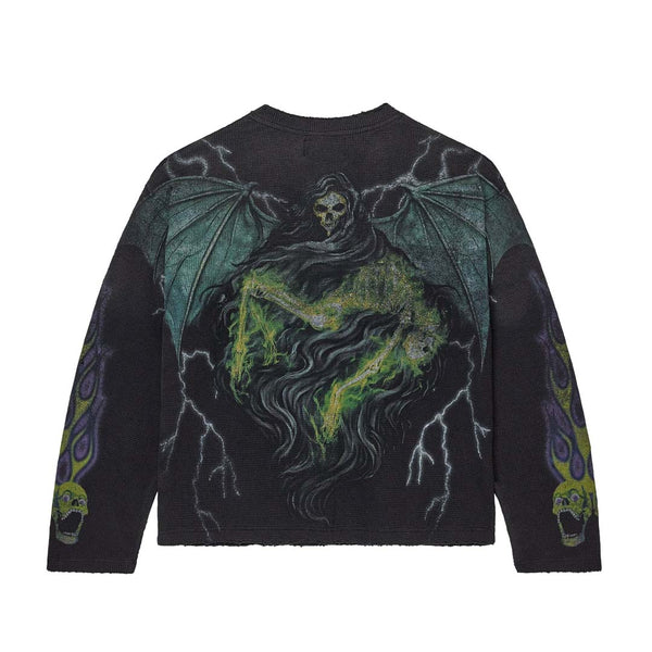Vale Forever Skullie Thermal Long Sleeve Tee Black by Vale Forever - NWAHYPE No.1 for streetwear T-Shirts in USA