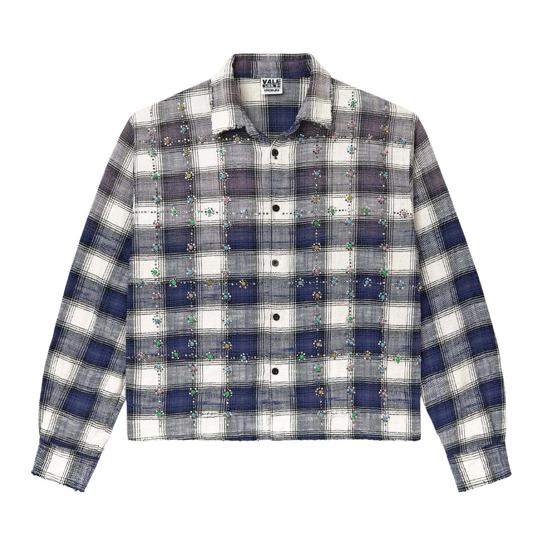 Vale Forever Sky Gems Flannel 'Navy' by Vale Forever - NWAHype No.1 for streetwear T-Shirts in USA