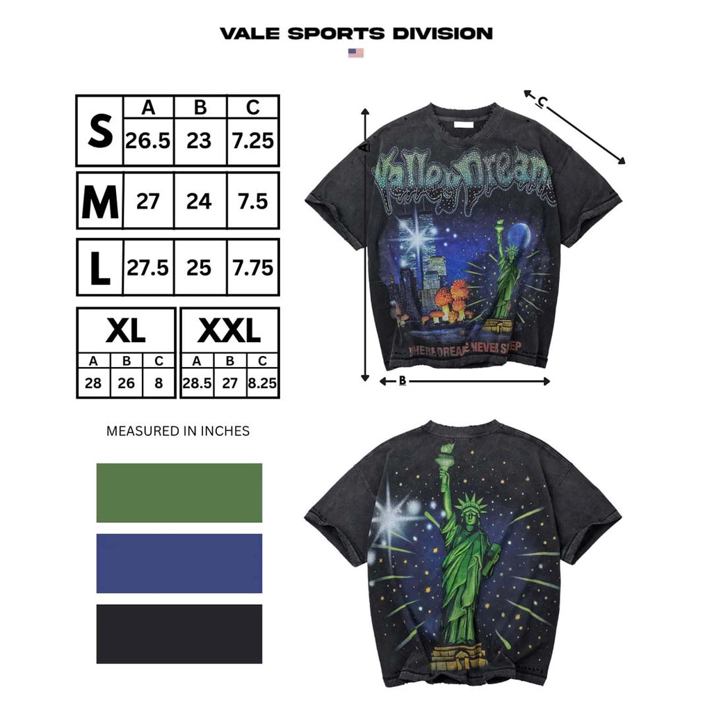 Vale Forever Skyline Bling Tee Faded Black by Vale Forever - NWAHYPE No.1 for streetwear T-Shirts in USA