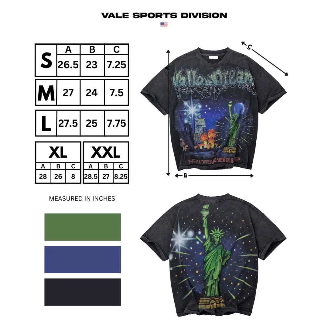 Vale Forever Skyline Bling Tee Faded Black by Vale Forever - NWAHYPE No.1 for streetwear T-Shirts in USA