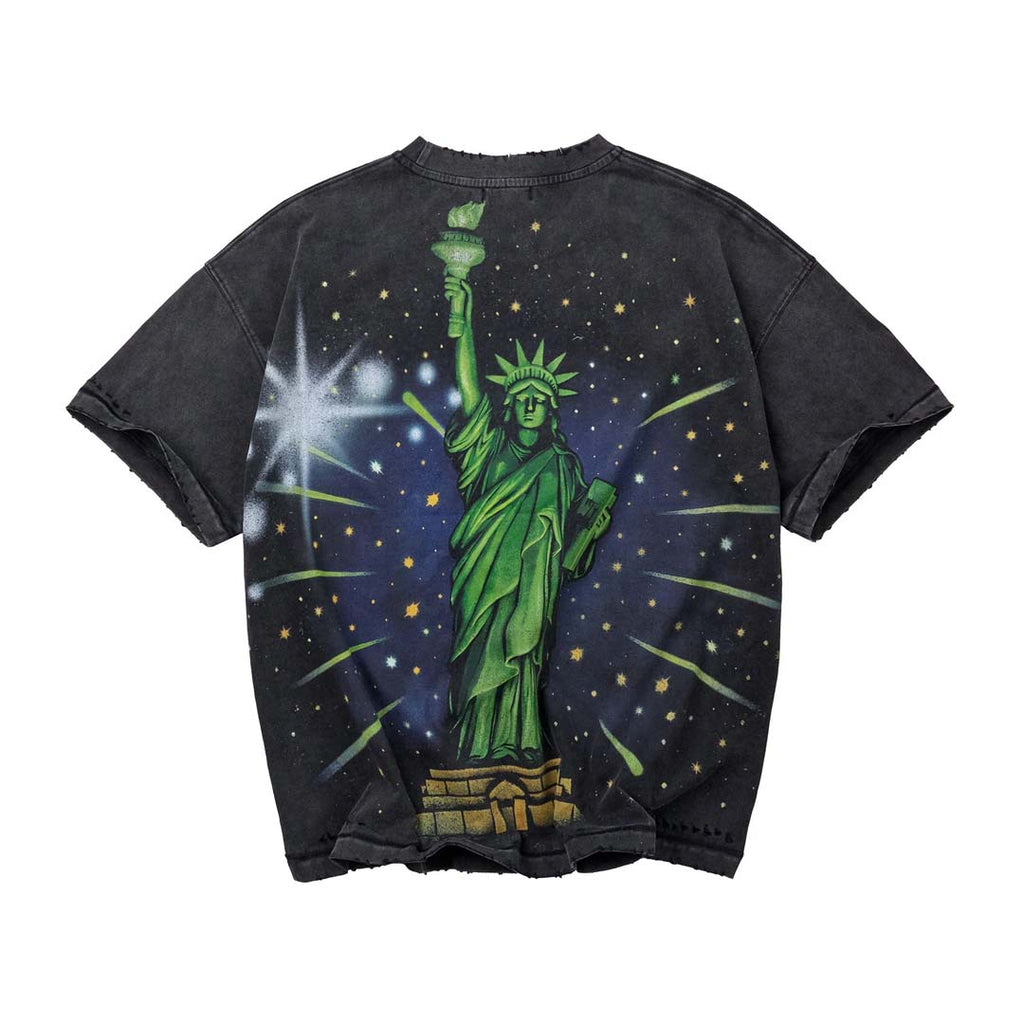 Vale Forever Skyline Bling Tee Faded Black by Vale Forever - NWAHYPE No.1 for streetwear T-Shirts in USA