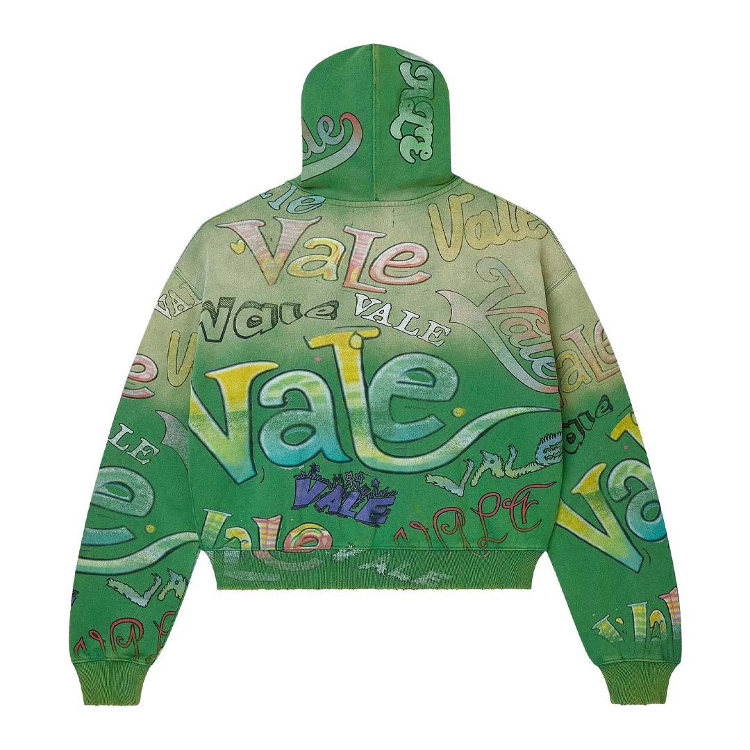 Vale Forever Spearmint Zip Up Hoodie Green by Vale Forever - NWAHYPE No.1 for streetwear Hoodies in USA
