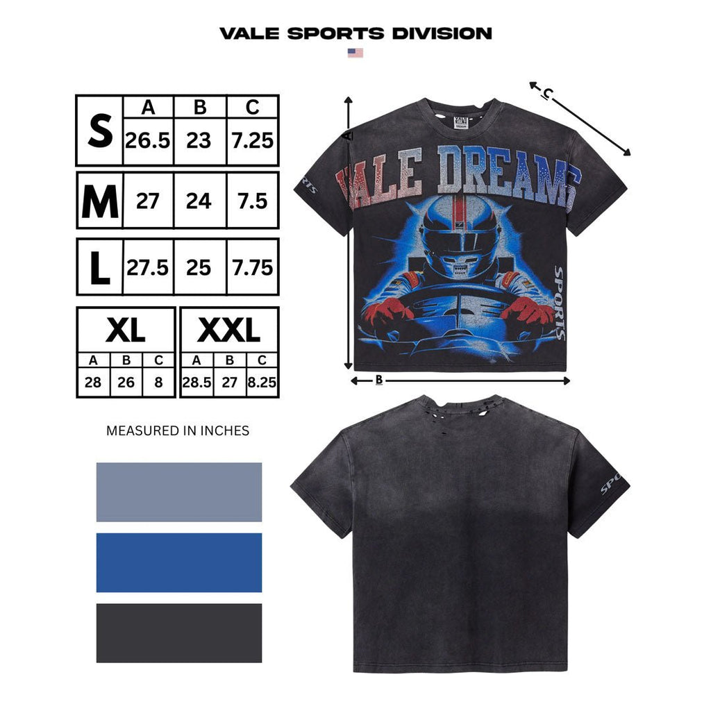Vale Forever Speed Bling Tee Faded Black by Vale Forever - NWAHype 1 for streetwear T-Shirts in USA
