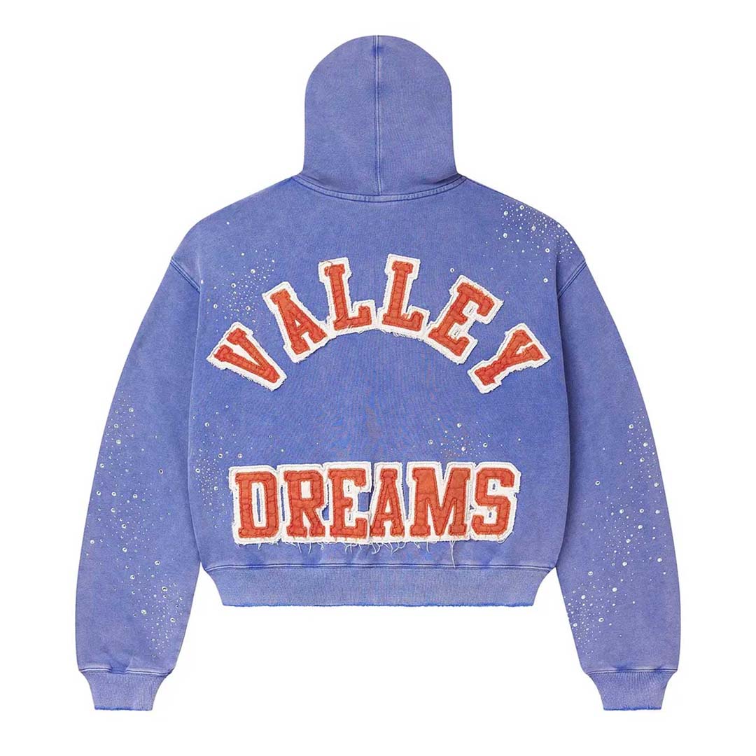 Vale Forever Sun Clustered Zip Up Blue Hoodie – NWAHYPE
