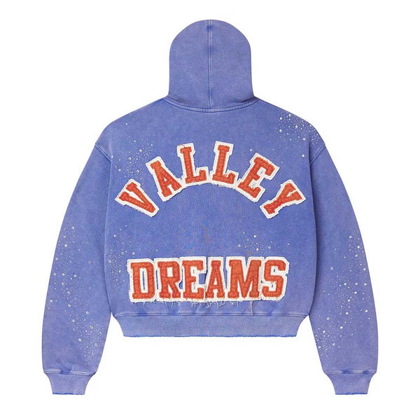 Vale Forever Sun Clustered Zip Up Blue Hoodie by Vale Forever - NWAHype 1 for streetwear Hoodies in USA