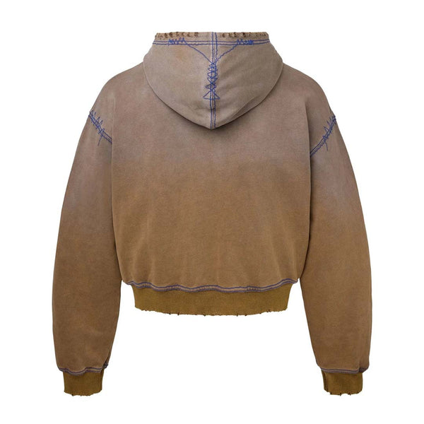 Vale Forever Sunny Brown Zip Up Hoodie by Vale Forever - NWAHYPE No.1 for streetwear Hoodies in USA