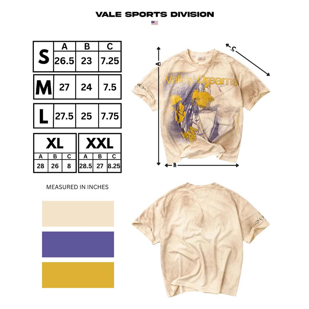 Vale Forever Sunrise Tee Cream by Vale Forever - NWAHYPE No.1 for streetwear T-Shirts in USA