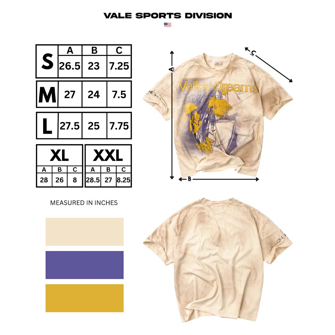 Vale Forever Sunrise Tee Cream by Vale Forever - NWAHYPE No.1 for streetwear T-Shirts in USA