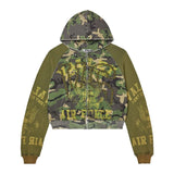 Vale Forever Terrain Zip Up Hoodie 'Green/Yellow' by Vale Forever - NWAHype No.1 for streetwear Hoodies in USA