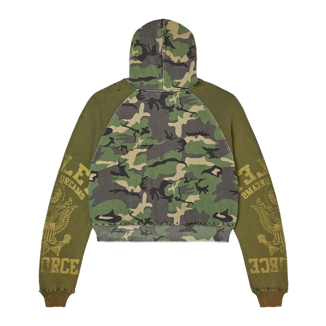 Vale Forever Terrain Zip Up Hoodie 'Green/Yellow' by Vale Forever - NWAHype No.1 for streetwear Hoodies in USA
