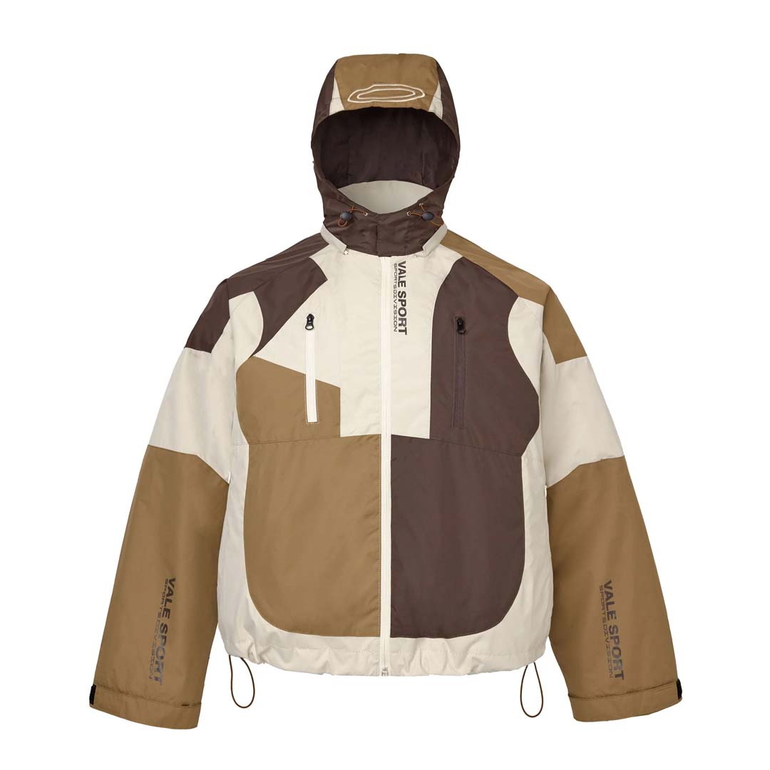 Vale Forever Touch Earth Zip Up Jacket Brown Cream by Vale Forever - NWAHYPE No.1 for streetwear Hoodies in USA