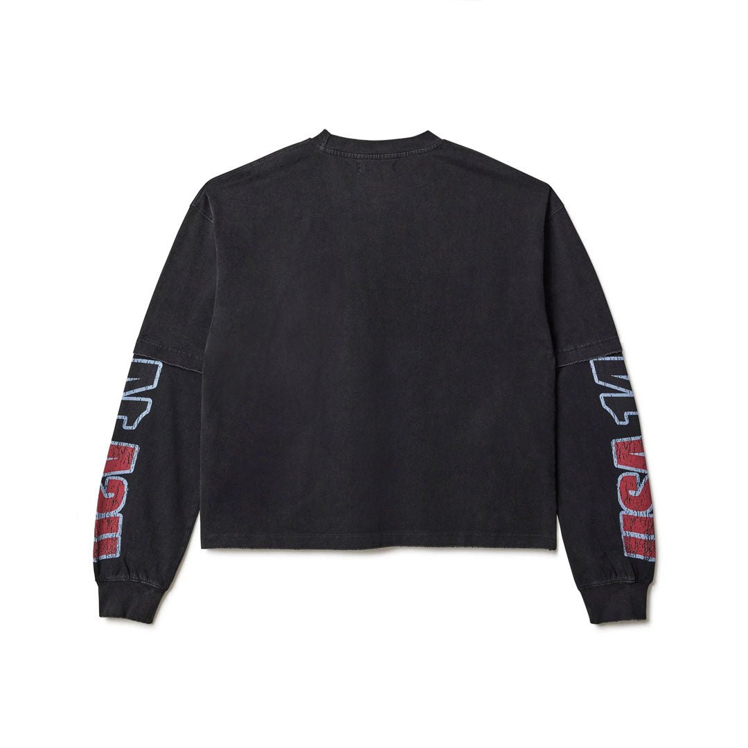 Vale Forever USA Faded Black Longsleeve by Vale Forever - NWAHype 1 for streetwear T-Shirts in USA