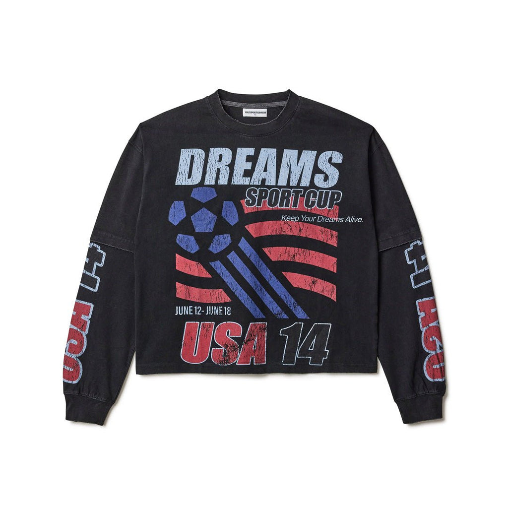 Vale Forever USA Faded Black Longsleeve by Vale Forever - NWAHype 1 for streetwear T-Shirts in USA