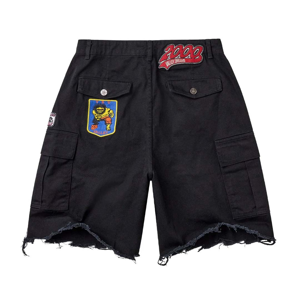 Vale Forever Vale Fest Cargo Shorts Black Yellow Green by Vale Forever - NWAHYPE No.1 for streetwear Shorts in USA