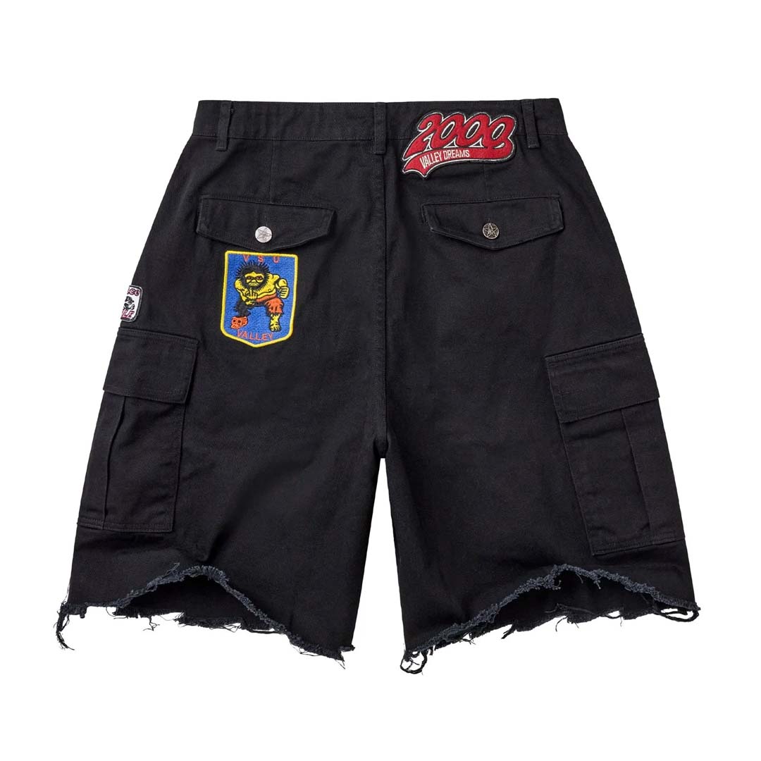 Vale Forever Vale Fest Cargo Shorts Black Yellow Green by Vale Forever - NWAHYPE No.1 for streetwear Shorts in USA