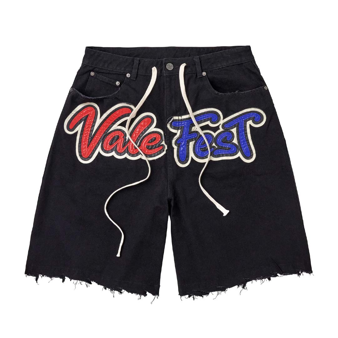 Vale Forever Vale Fest Shorts Black Red Blue by Vale Forever - NWAHYPE No.1 for streetwear Shorts in USA