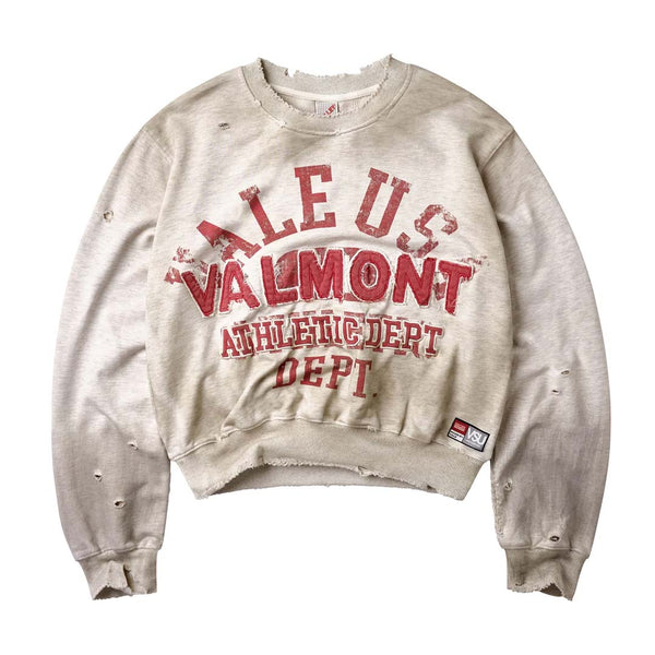 Vale Forever Valmont Crewneck Grey Red by Vale Forever - NWAHYPE No.1 for streetwear Hoodies in USA