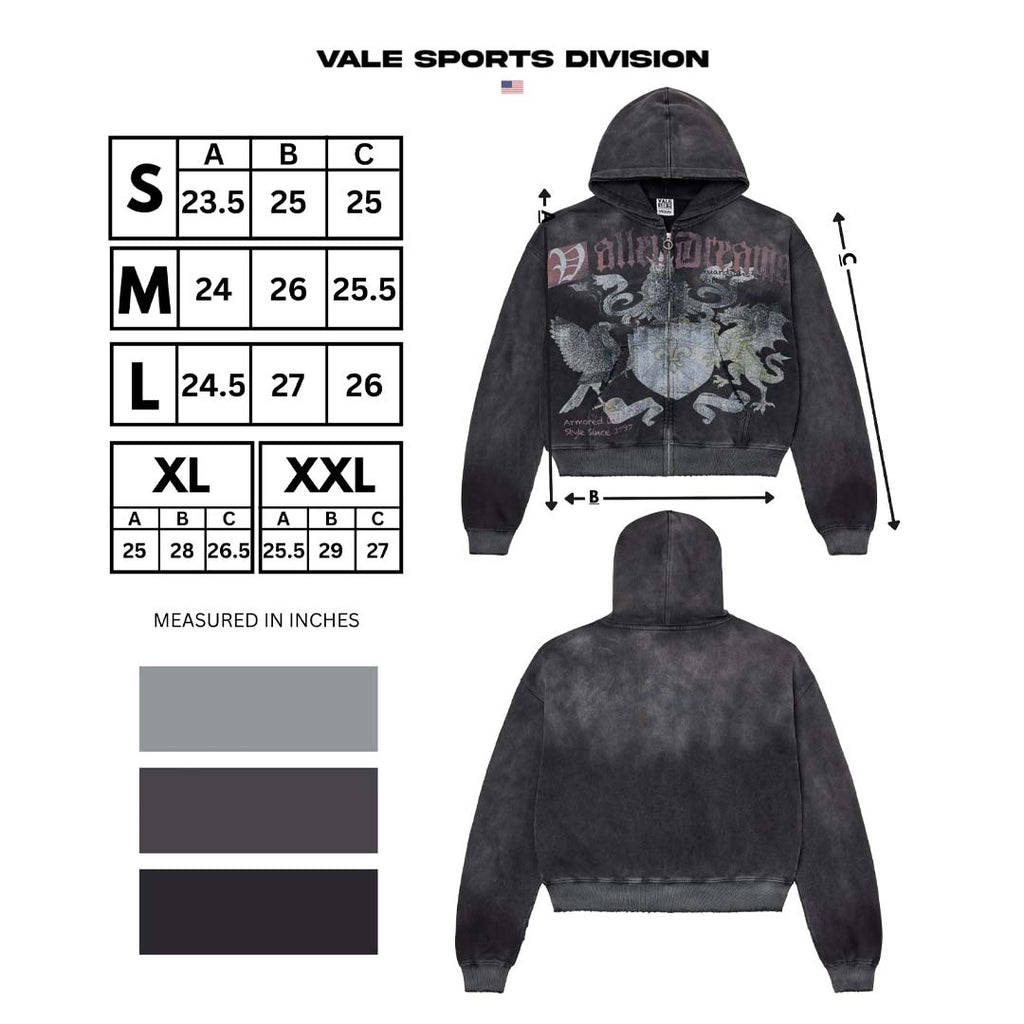 Vale Forever Vendetta Distressed Zip Up Hoodie by Vale Forever - NWAHype 1 for streetwear Hoodies in USA