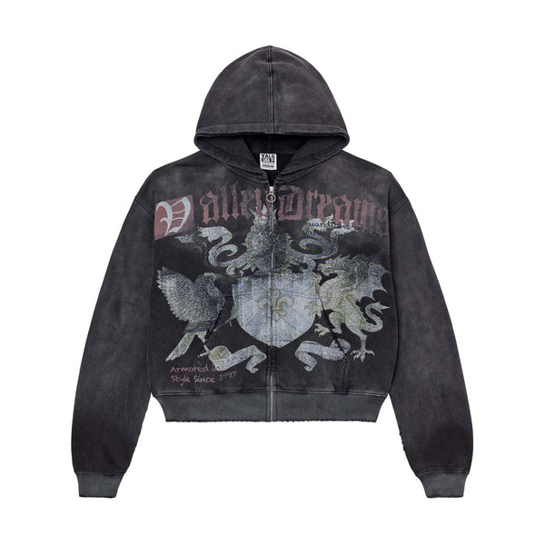Vale Forever Vendetta Distressed Zip Up Hoodie by Vale Forever - NWAHype 1 for streetwear Hoodies in USA